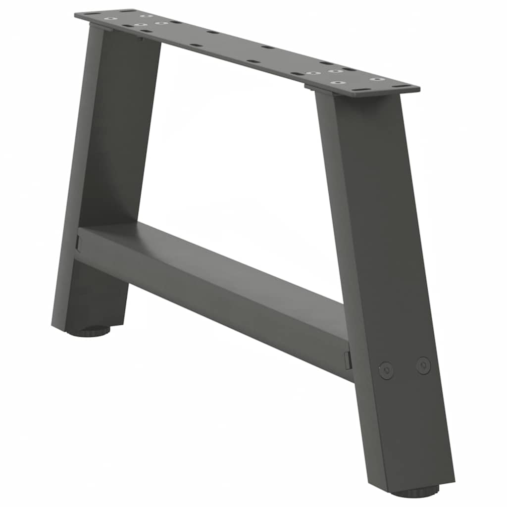vidaXL Coffee Table Legs A-Shaped 2 pcs Anthracite 70x(30-31) cm Steel 4