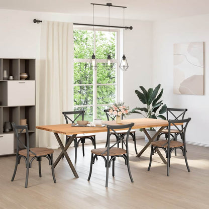 vidaXL Coffee Table Legs A-Shaped 2 pcs 70x(30-31) cm Steel 2