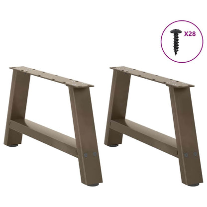 vidaXL Coffee Table Legs A-Shaped 2 pcs 70x(30-31) cm Steel 3