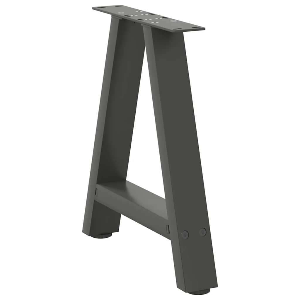 vidaXL Coffee Table Legs A-Shaped 2 pcs Anthracite 50x(42-43) cm Steel 4