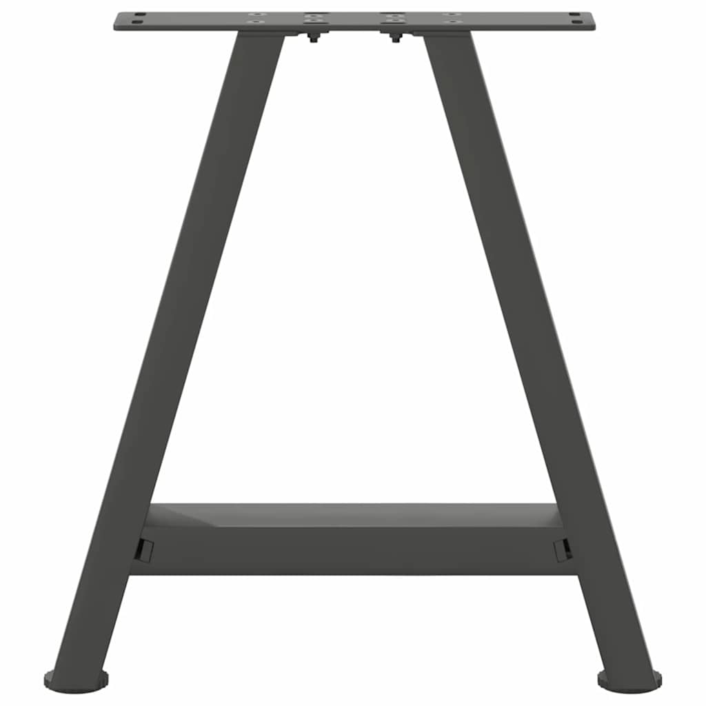 vidaXL Coffee Table Legs A-Shaped 2 pcs Anthracite 50x(42-43) cm Steel 5