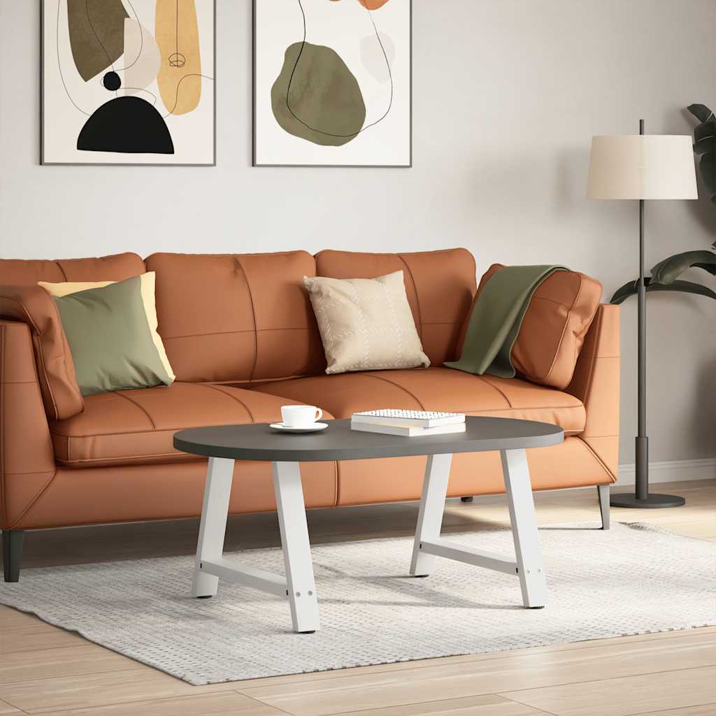 vidaXL Coffee Table Legs A-Shaped 2 pcs White 60x(42-43) cm Steel 2