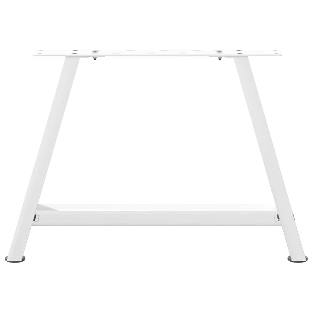 vidaXL Coffee Table Legs A-Shaped 2 pcs White 60x(42-43) cm Steel 5