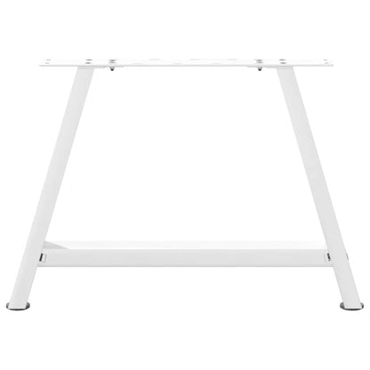 vidaXL Coffee Table Legs A-Shaped 2 pcs White 60x(42-43) cm Steel 5