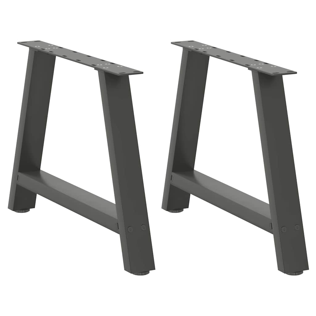 vidaXL Coffee Table Legs A-Shaped 2 pcs Anthracite 60x(42-43) cm Steel 1