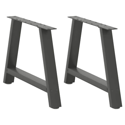 vidaXL Coffee Table Legs A-Shaped 2 pcs Anthracite 60x(42-43) cm Steel 1