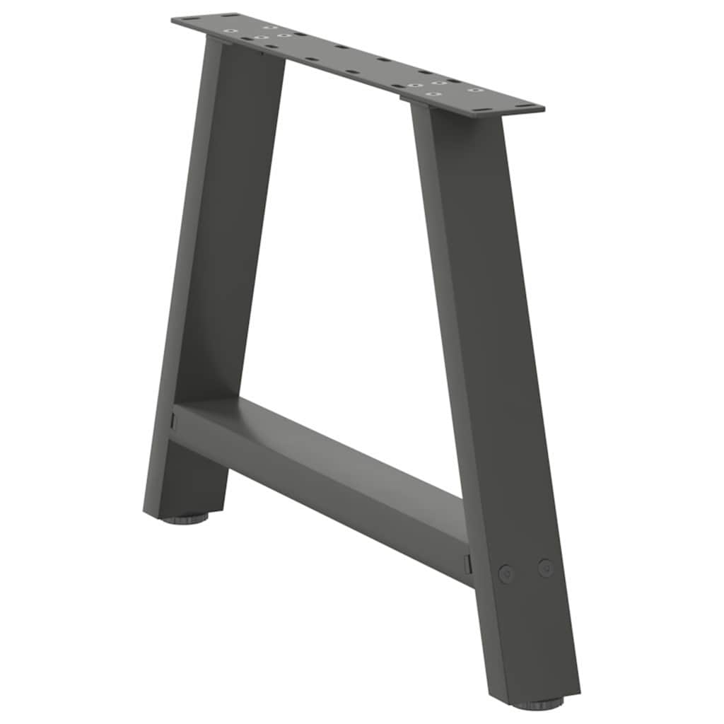 vidaXL Coffee Table Legs A-Shaped 2 pcs Anthracite 60x(42-43) cm Steel 4