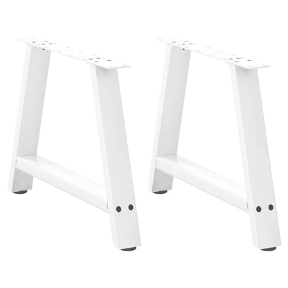 vidaXL Coffee Table Legs A-Shaped 2 pcs White 70x(42-43) cm Steel 1