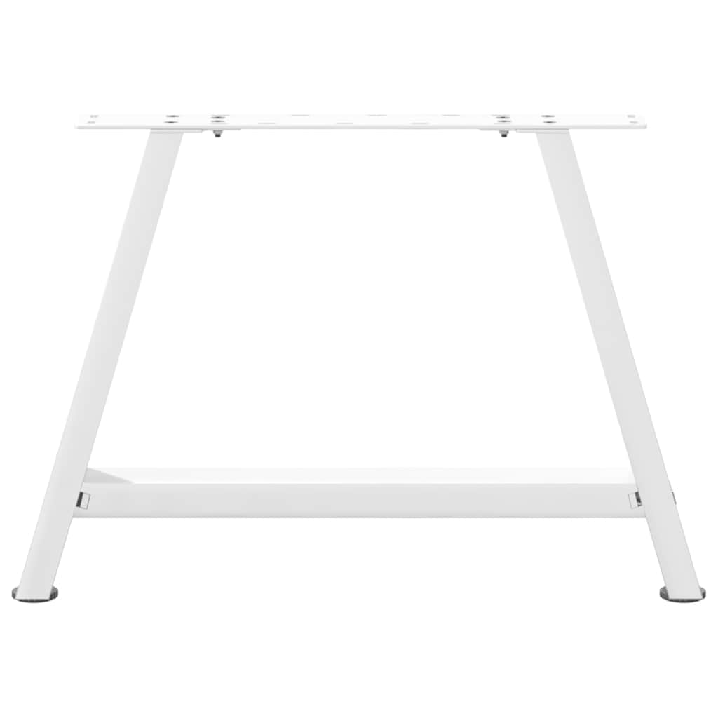 vidaXL Coffee Table Legs A-Shaped 2 pcs White 70x(42-43) cm Steel 5