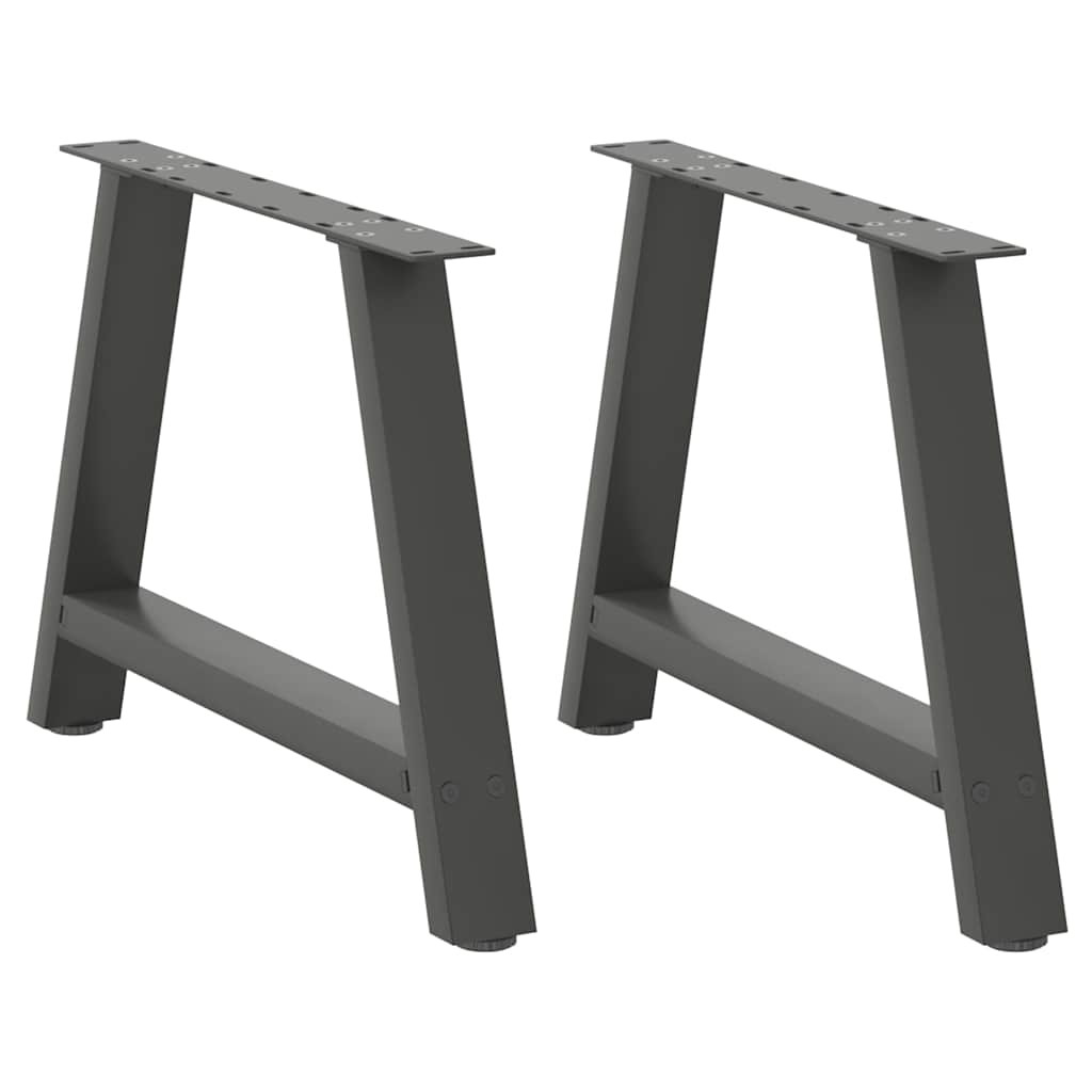 vidaXL Coffee Table Legs A-Shaped 2 pcs Anthracite 70x(42-43) cm Steel 1
