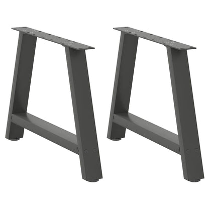 vidaXL Coffee Table Legs A-Shaped 2 pcs Anthracite 70x(42-43) cm Steel 1
