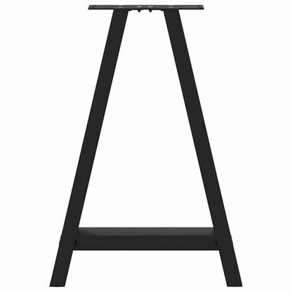 vidaXL Dining Table Legs A-Shaped 2 pcs Black 50x(72-73) cm Steel 5
