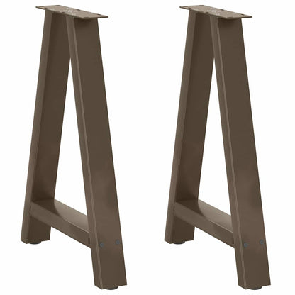 vidaXL Dining Table Legs A-Shaped 2 pcs 50x(72-73) cm Steel 1