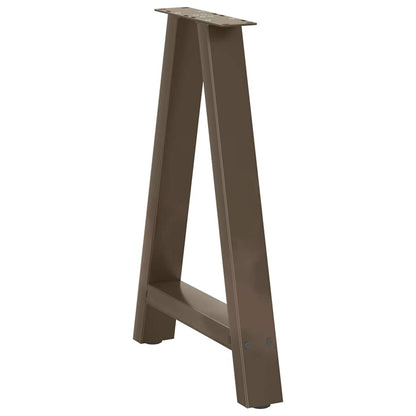 vidaXL Dining Table Legs A-Shaped 2 pcs 50x(72-73) cm Steel 4