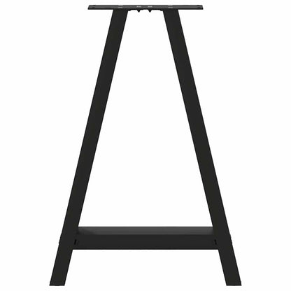 vidaXL Dining Table Legs A-Shaped 2 pcs Black 60x(72-73) cm Steel 5