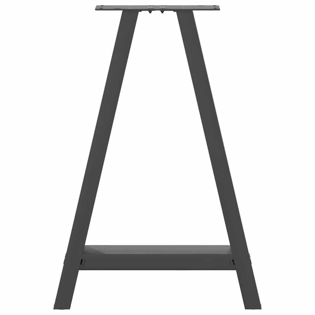 vidaXL Dining Table Legs A-Shaped 2 pcs Anthracite 60x(72-73) cm Steel 5