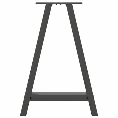 vidaXL Dining Table Legs A-Shaped 2 pcs Anthracite 60x(72-73) cm Steel 5