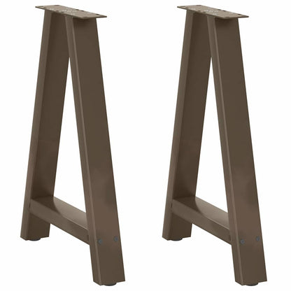 vidaXL Dining Table Legs A-Shaped 2 pcs 60x(72-73) cm Steel 1