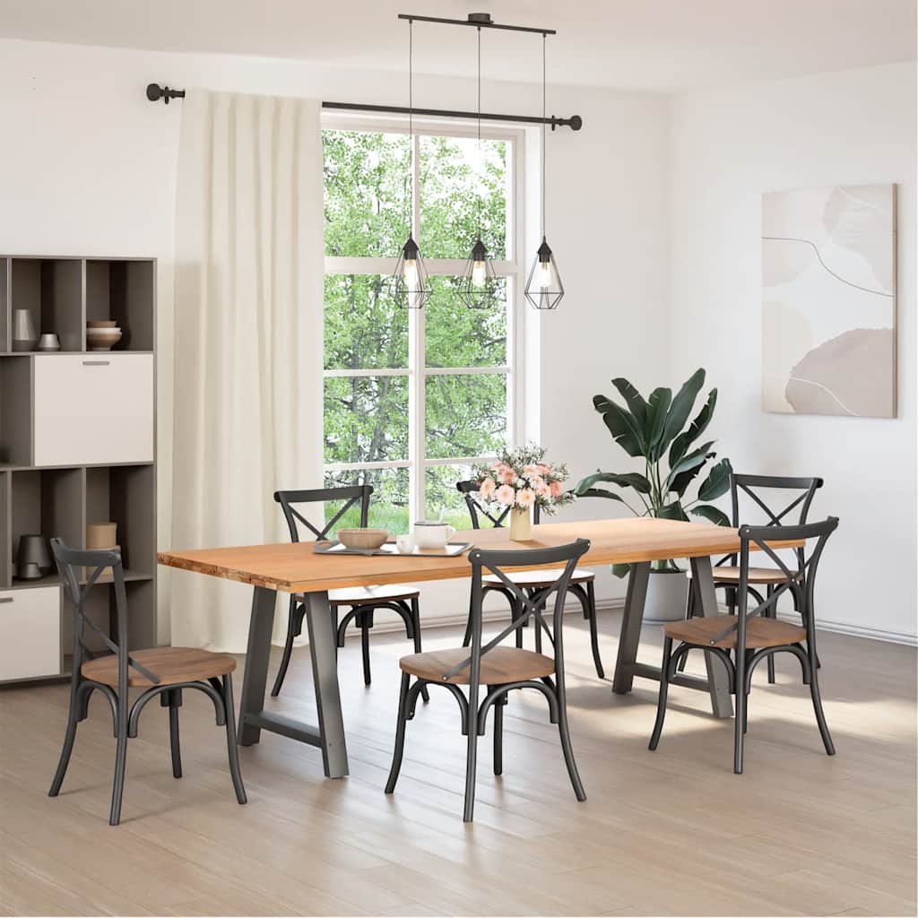 Coffee Table Legs A-Shaped 2 pcs Steel Anthracite 70 x (72-73) cm