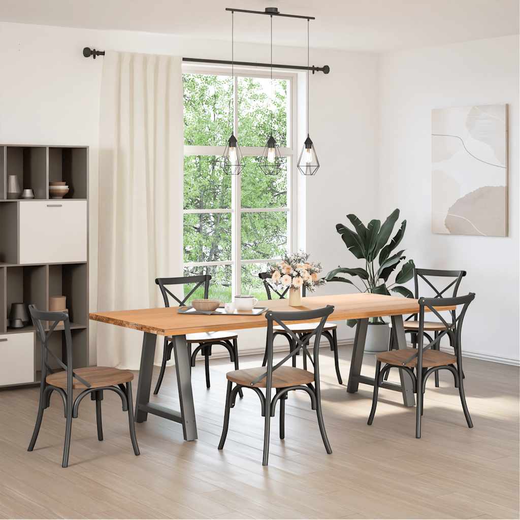 Coffee Table Legs A-Shaped 2 pcs Steel Anthracite 80 x (72-73) cm