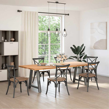 Coffee Table Legs A-Shaped 2 pcs Steel Anthracite 80 x (72-73) cm