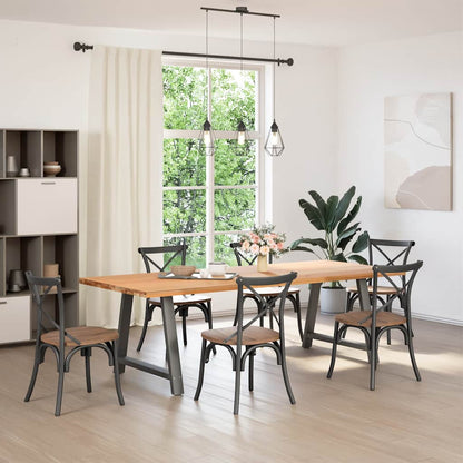 vidaXL Coffee Table Legs A-Shaped 2 pcs Steel Anthracite
