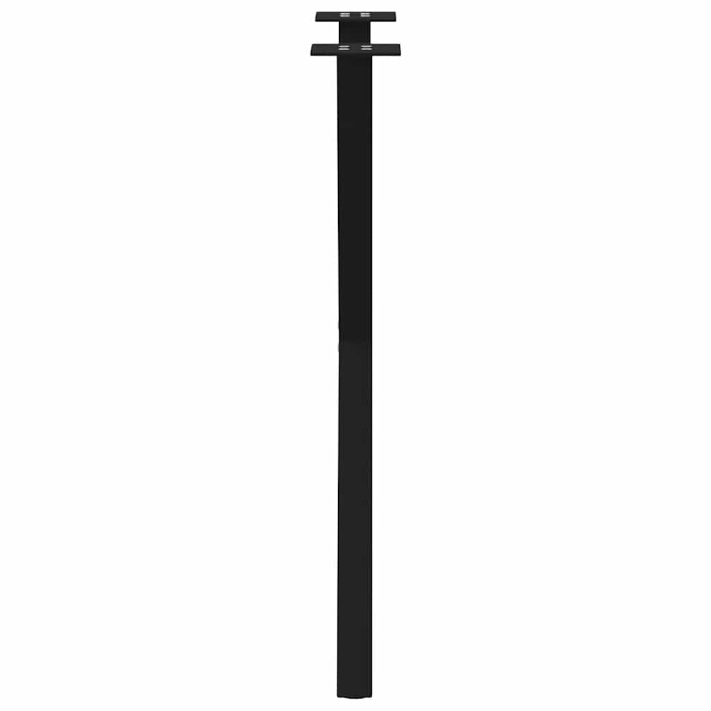 vidaXL Dining Table Legs X-Shaped 2 pcs Black 50x(72-73) cm Steel 6