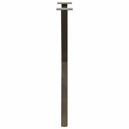 vidaXL Dining Table Legs X-Shaped 2 pcs Natural Steel 50x(72-73) cm Steel 6