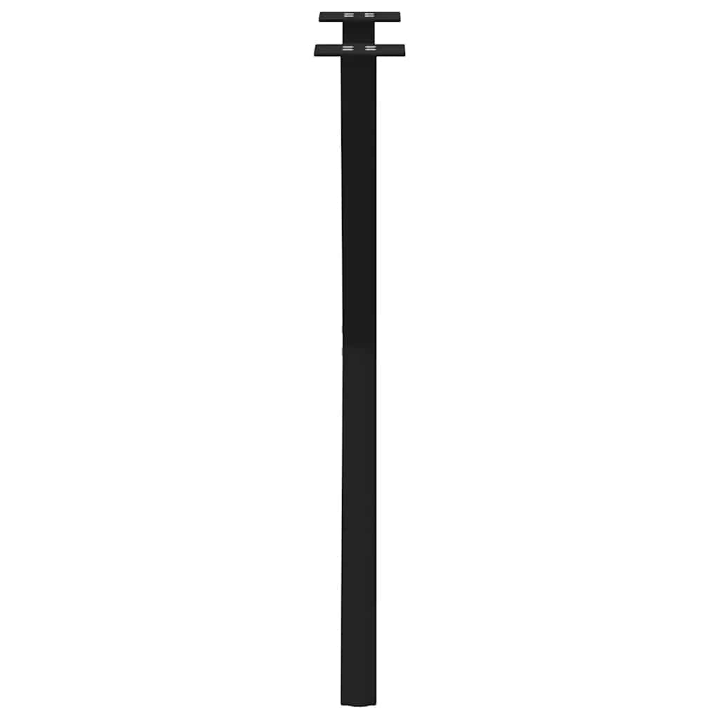 vidaXL Dining Table Legs X-Shaped 2 pcs Black 57x(72-73) cm Steel 6