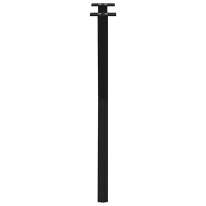 vidaXL Dining Table Legs X-Shaped 2 pcs Black 57x(72-73) cm Steel 6
