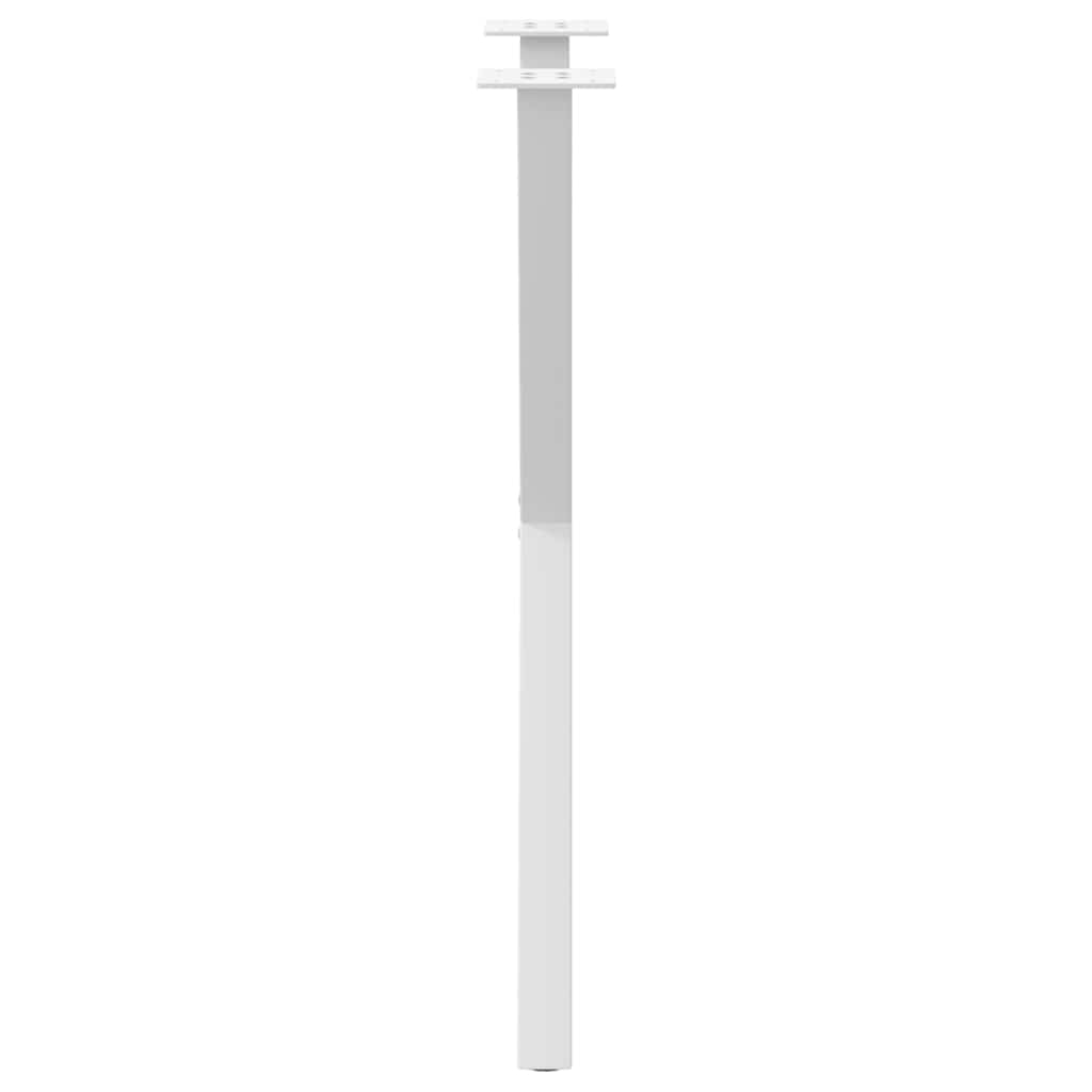 vidaXL Dining Table Legs X-Shaped 2 pcs White 57x(72-73) cm Steel 6