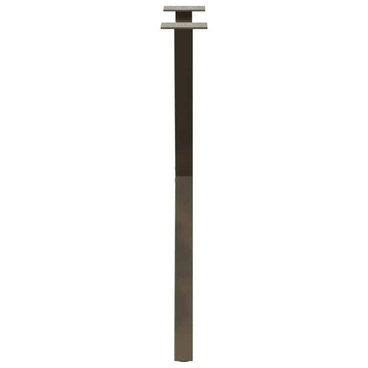vidaXL Dining Table Legs X-Shaped 2 pcs Natural Steel 57x(72-73) cm Steel 6