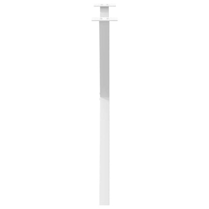 vidaXL Dining Table Legs X-Shaped 2 pcs White 70x(72-73) cm Steel 6