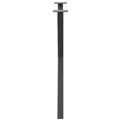 vidaXL Dining Table Legs X-Shaped 2 pcs Anthracite 70x(72-73) cm Steel 6
