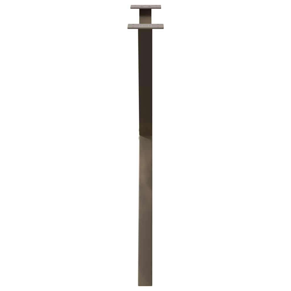 vidaXL Dining Table Legs X-Shaped 2 pcs Natural Steel 70x(72-73) cm 6