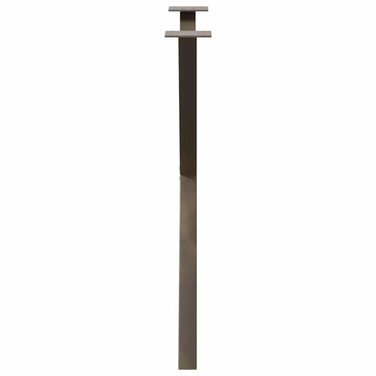 vidaXL Dining Table Legs X-Shaped 2 pcs Natural Steel 70x(72-73) cm 6
