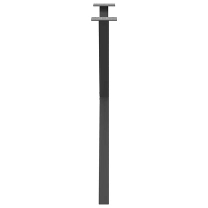 vidaXL Dining Table Legs X-Shaped 2 pcs Anthracite 80x(72-73) cm Steel 6