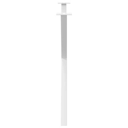 vidaXL Dining Table Legs X-Shaped 2 pcs White 90x(72-73) cm Steel 6