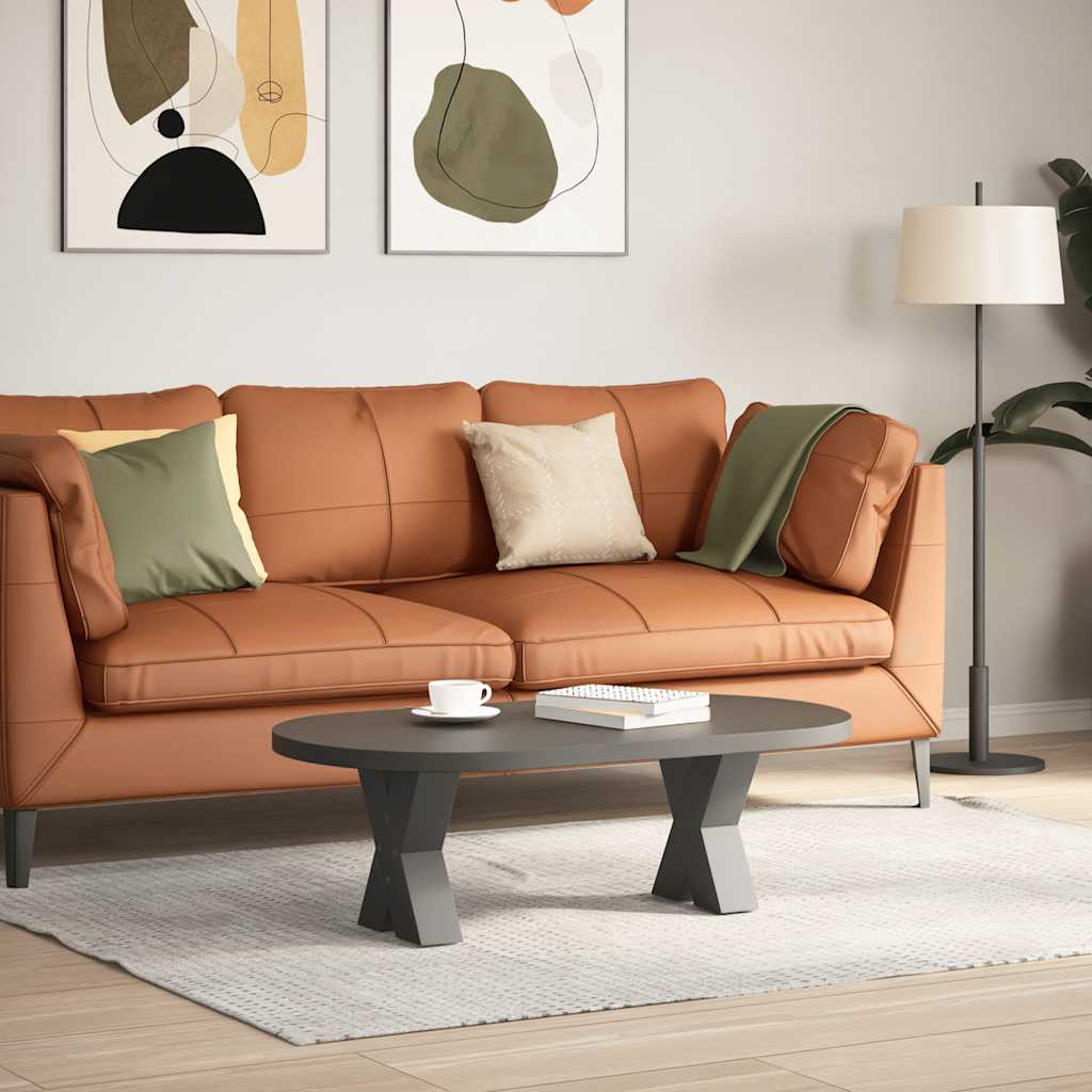 vidaXL Coffee Table Legs X-Shaped 2 pcs Anthracite 40x(30-31) cm Steel 2