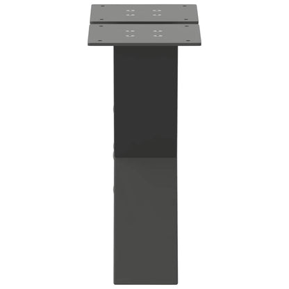 vidaXL Coffee Table Legs X-Shaped 2 pcs Anthracite 40x(30-31) cm Steel 6