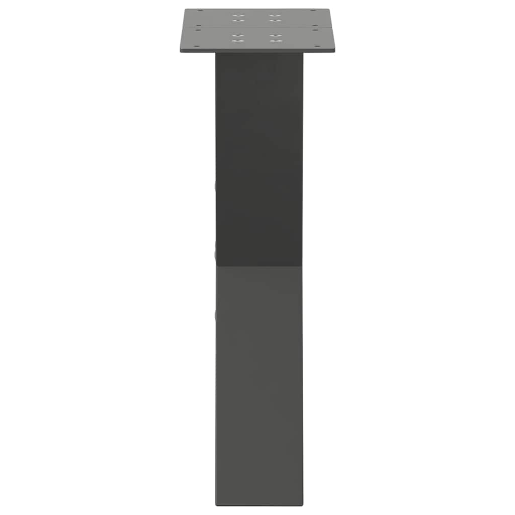 vidaXL Coffee Table Legs X-Shaped 2 pcs Anthracite 28x(42-43) cm Steel 6