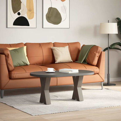 vidaXL Coffee Table Legs X-Shaped 2 pcs Natural Steel 38x(42-43) cm Steel 2