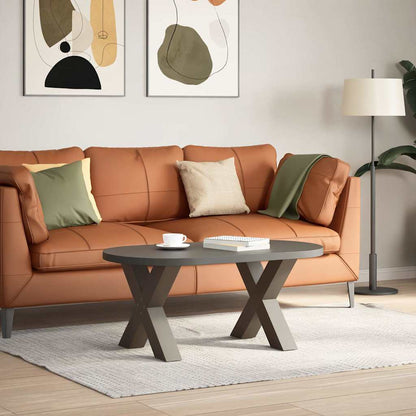 vidaXL Coffee Table Legs X-Shaped Steel 28x(42-43) 2 pcs Natural