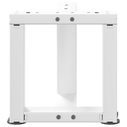 vidaXL Coffee Table Legs T-Shaped 2 pcs White 30x25x(30-31) cm Steel 6