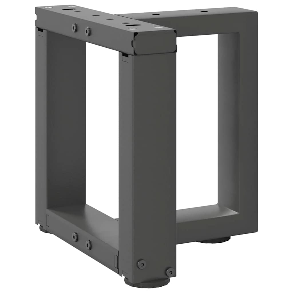 vidaXL Coffee Table Legs T-Shaped 2 pcs Anthracite 30x25x(30-31) cm Steel 3