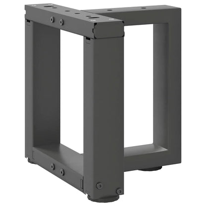 vidaXL Coffee Table Legs T-Shaped 2 pcs Anthracite 30x25x(30-31) cm Steel 3