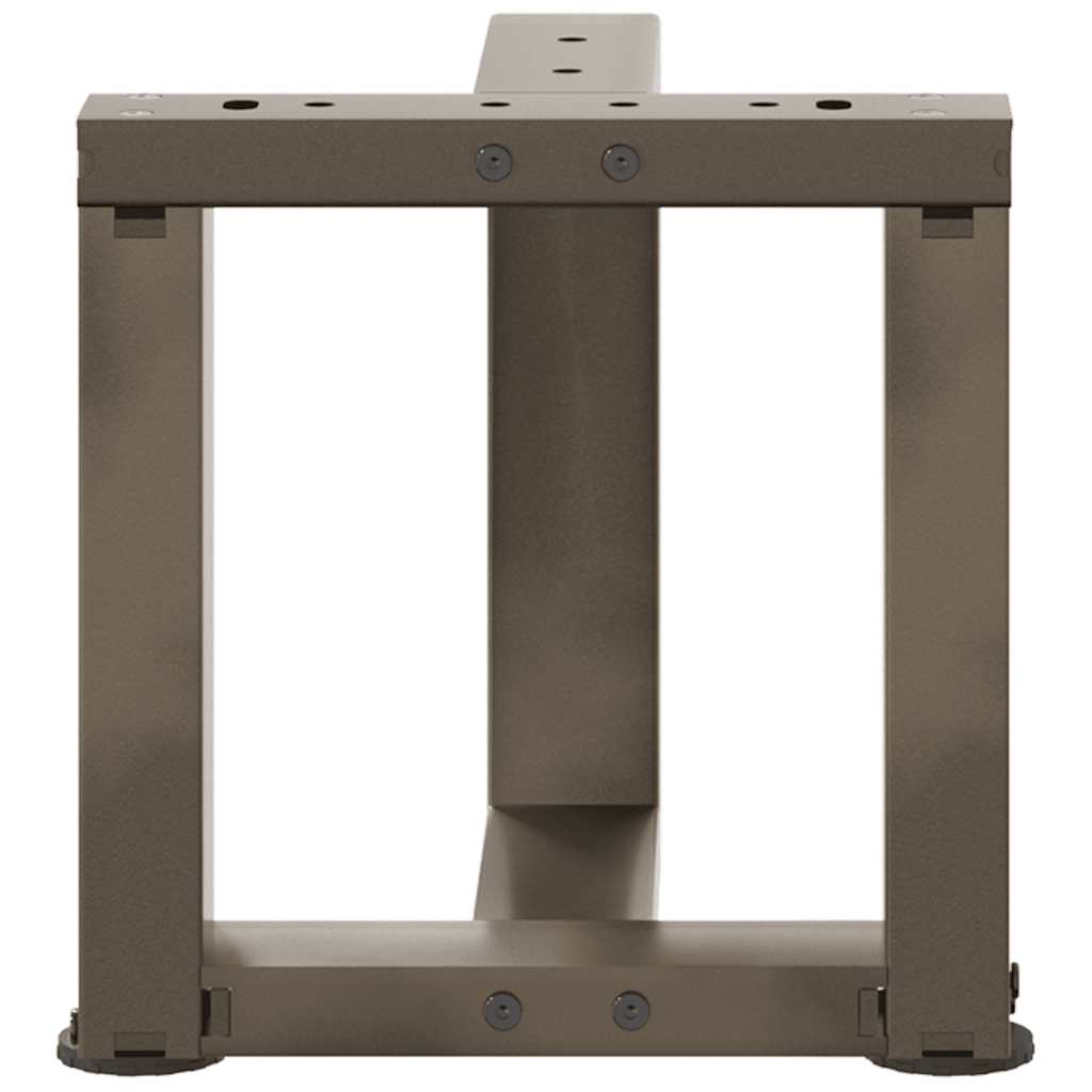 vidaXL Coffee Table Legs T-Shaped 2 pcs Black 30x25x(30-31) cm Steel 6