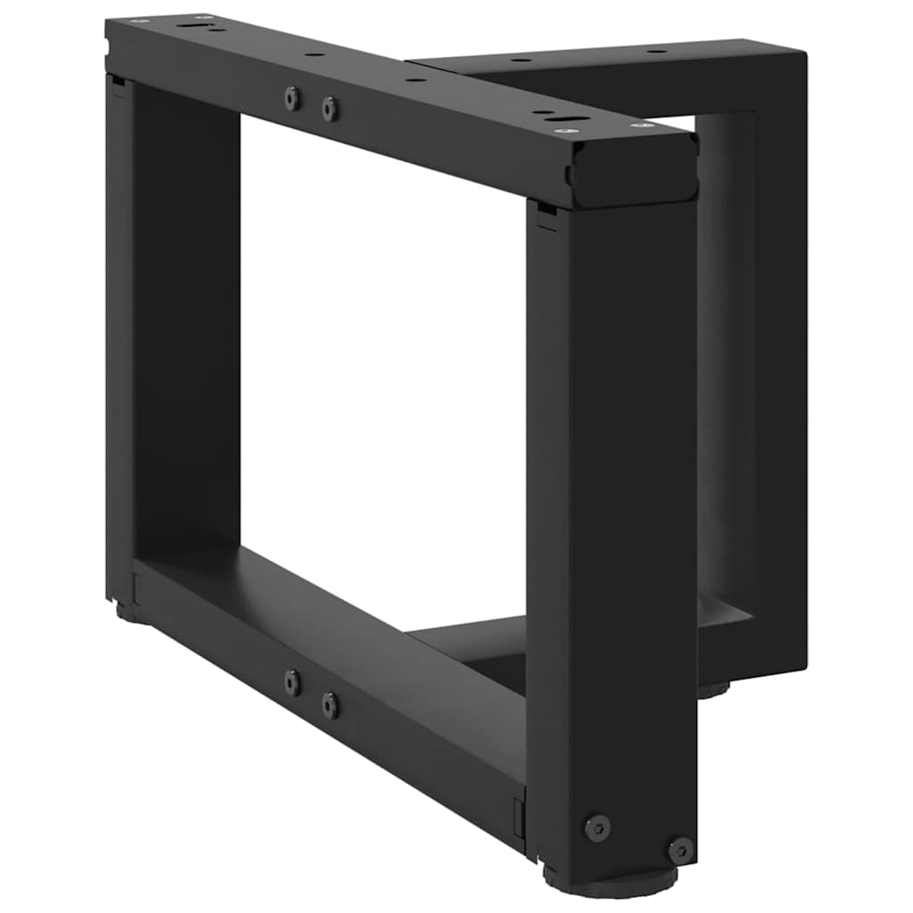 vidaXL Coffee Table Legs T-Shaped 2 pcs Black 40x25x(30-31) cm Steel 3