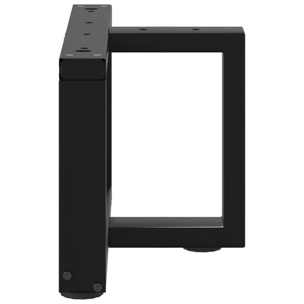 vidaXL Coffee Table Legs T-Shaped 2 pcs Black 40x25x(30-31) cm Steel 4