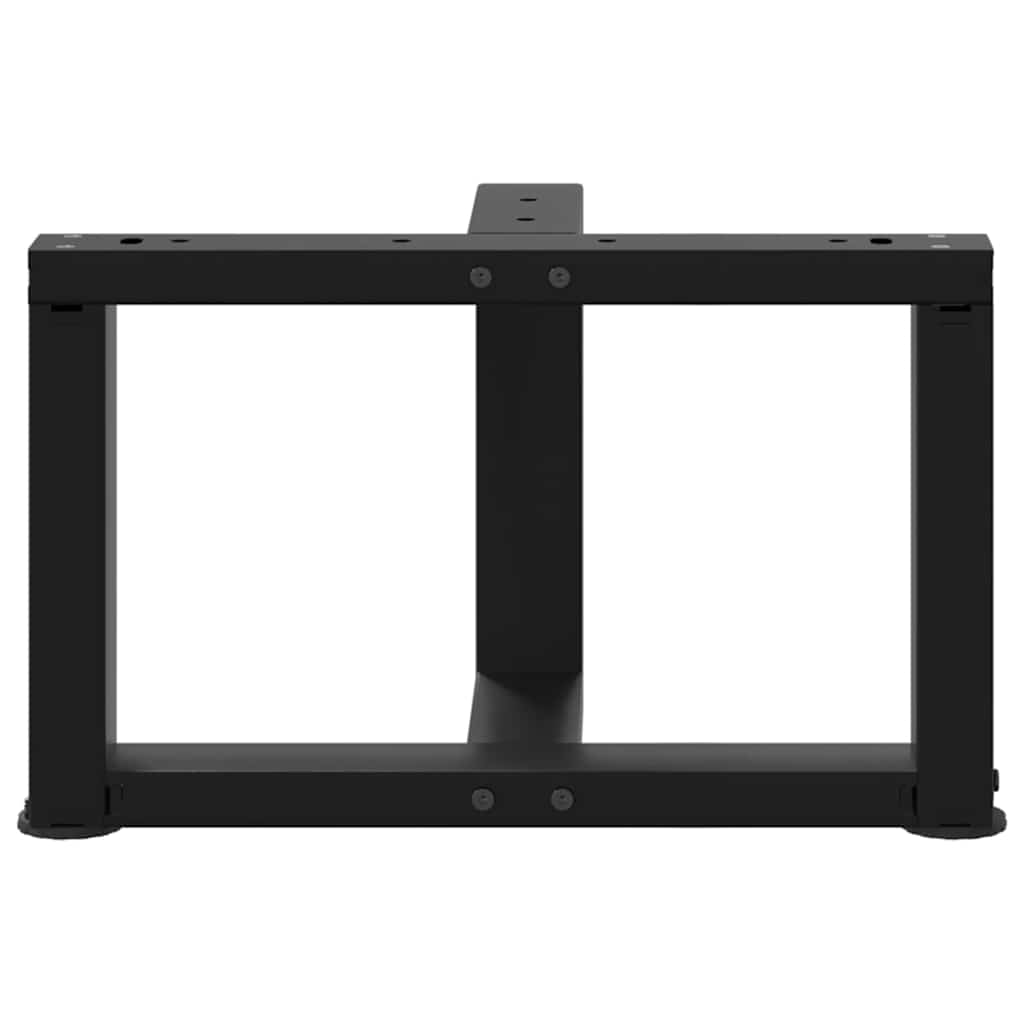 vidaXL Coffee Table Legs T-Shaped 2 pcs Black 40x25x(30-31) cm Steel 6